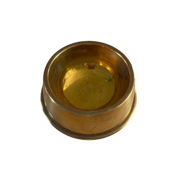 Vintage Hampton Brass Dog or Cat Bowl Dish Gorgeous!!! - Picture 2 of 5